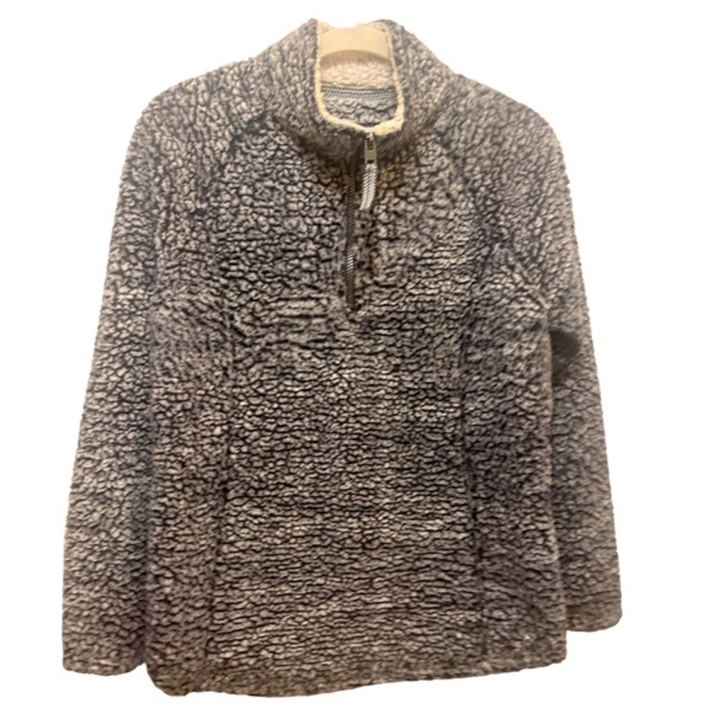 Cozy Sherpa GrayPullover Size Small